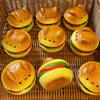 Squishy Stress Relief Toy Hamburger Pinching Cookies Soft Slow Rising Squeeze Toys Anxiety Relaxation Office Desktop Accessory