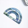 4pcs Metal Iron Ruler Set for Oil Painting 15cm Straight Triangle Protractor Measuring Drafting Stationery