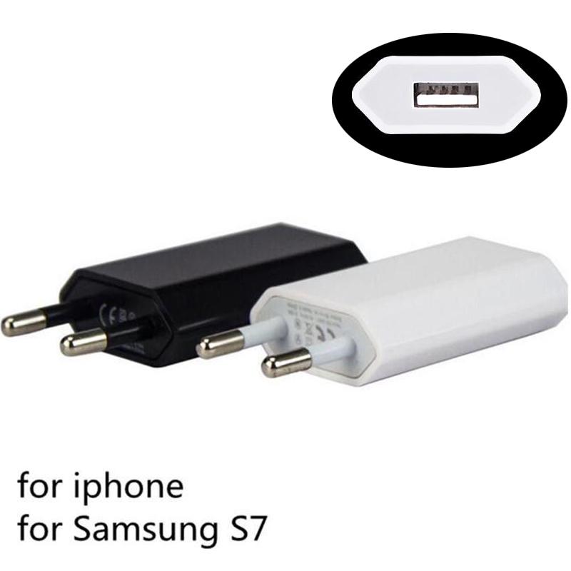 Buy 5V1A Charger European Standard American USB Plug Mobile Electronic Chargers Adapter IPhone