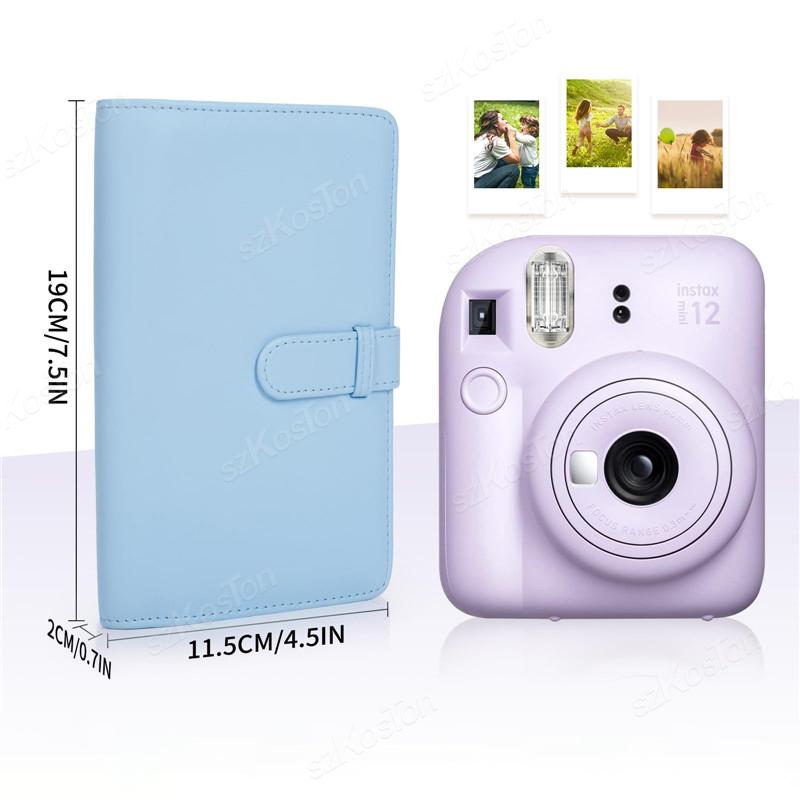 Portable 3 inch PU Leather Cover 108 Sheets Film Photo Album For Fujifilm Instax Mini 12 for Collection Ticket Card Book