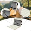Camping Chair with Backrest Camp Seat Beach Cushion Lounge Foldable for Park Barbecue