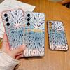 Whales Pattern Case For Samsung Galaxy S25 Edge S22 S23 S24 Ultra S21 S24 FE A56 A36 A26 A35 A55 A54 A16 A15 Card Bag Clear Phone Cover