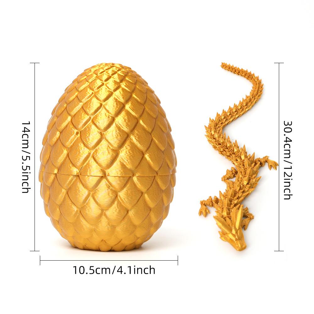 3D-печатный дракон, подарок на китайский Новый год, яйца дракона с драконом внутри, игрушка для взрослых с распаковкой дракона, загадочное яйцо дракона, новый подарок летающего дракона