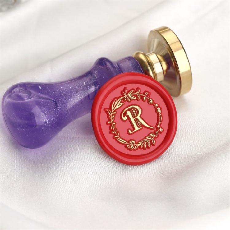 Metall Wachssiegel Stempel Briefserie Siegelwachs Stempel für Umschläge Karten Brief