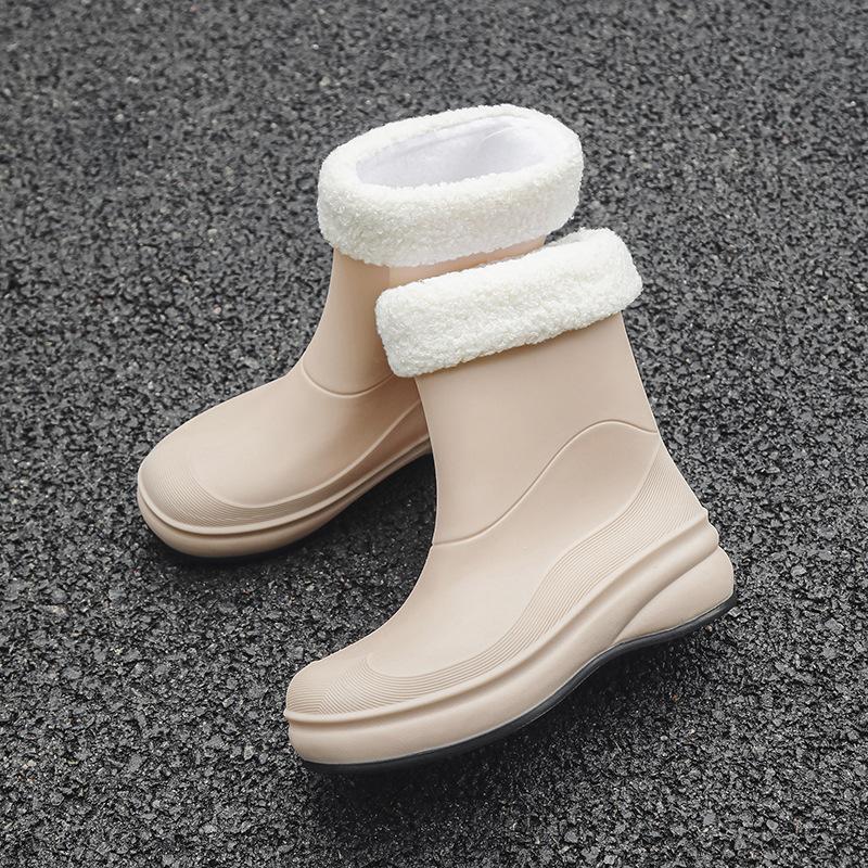 Women's Fashion Versatile Soft-soled Non-slip Rain Boots