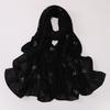Pearl Chiffon Starry Bow Rhinestone Long Scarf Muslim Women Headscarf