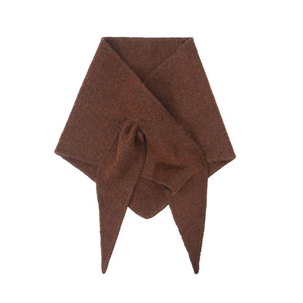 Women's Wool Knitted Triangular Scarf Shawl Scarf