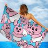 Kawaii O-Opanchu Usagi Beach Towel Cartoon Cute Summer Kids Large Bath Pool Beach Towel Microfiber Absorbent For Swimming Travel