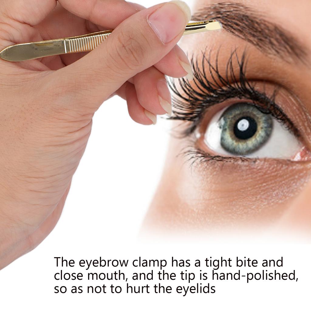 A620 Eyebrow Tweezers Stainless Steel Non Slip Hair Removal Clip for Hair Eyebrow Removal
