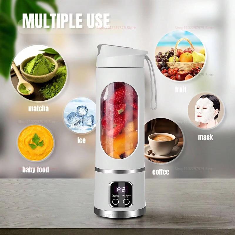Portable Mini Electric Blender USB Rechargeable Smoothie Maker Fruit Juicer Milkshake Blender For Travel Office Outdoor Use