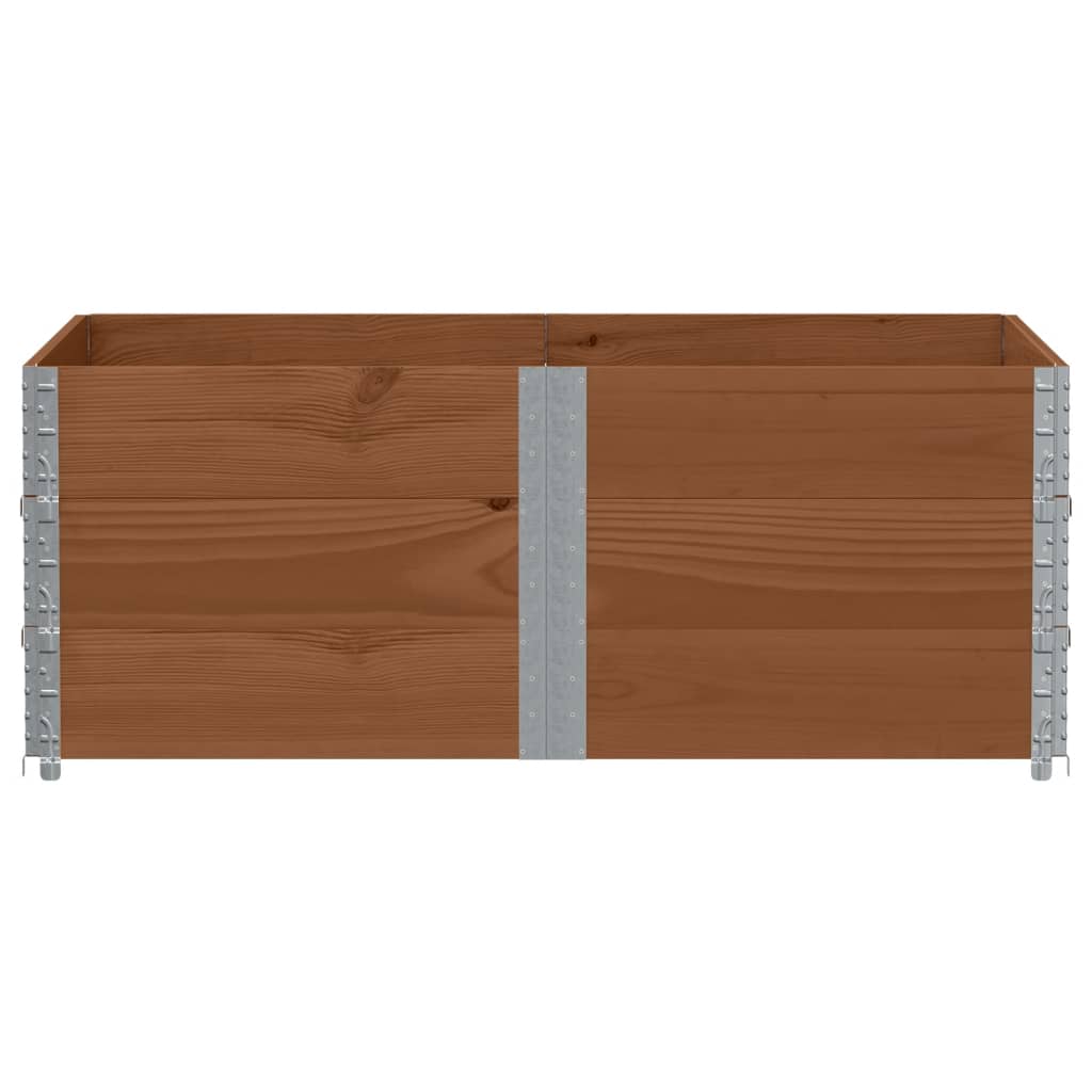 Vidaxl Pallet Extensions, 3 Pcs., Brown, 150X100 Cm, Pine Wood
