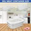 Deli Meat Container for Fridge, Stackable Food Storage Containers with Lid for Bacon, Airtight BPA Free Refrigerator Organizers and Storage for