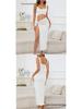 Women's Spaghetti Strap Hollow Out Long Skirt Dress
