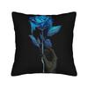 Ado Blue Rose Illustration N Pillowcase Printing Cushion Cover Decorative Throw Pillow Case Cover Home Zipper Cm