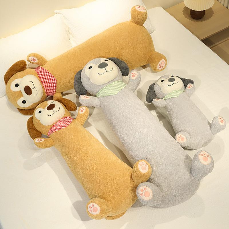 Soft hug dog throw pillow plush toy doll puppy dog doll child companionship soothing rag doll