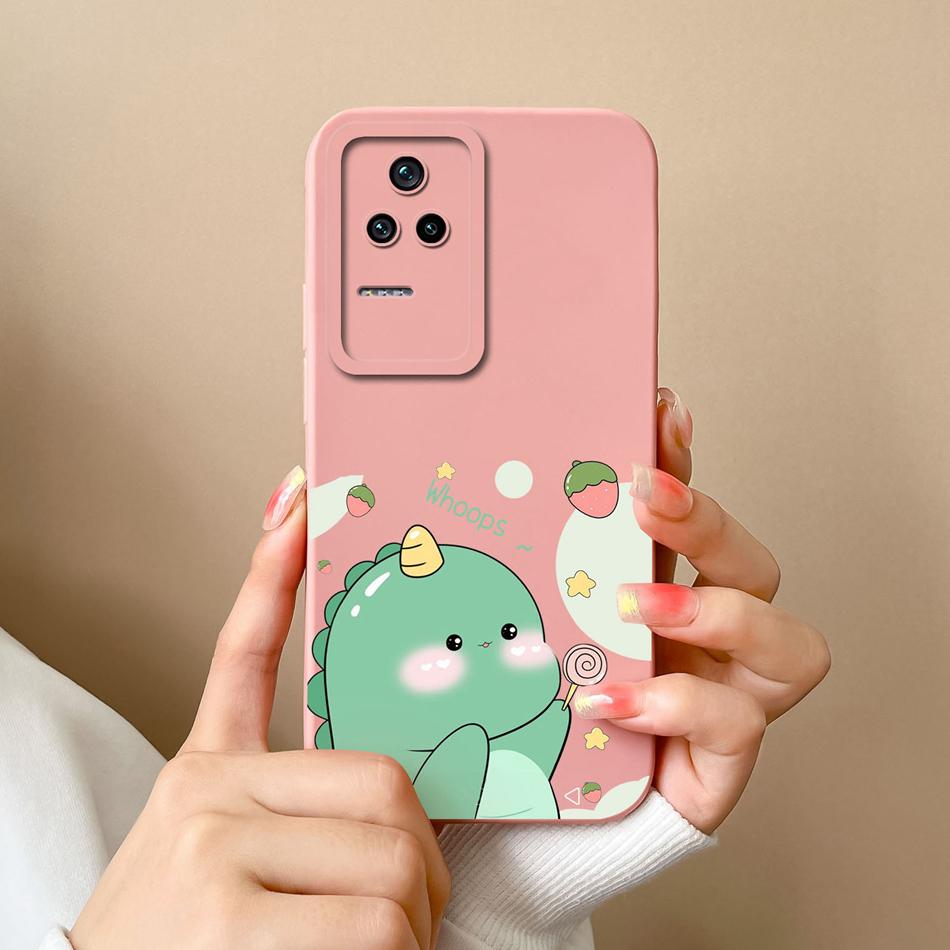 Cute Case For Poco F4 GT Global Version Soft Smooth Liquid Silicone Full Coverage Anti Choc Phone Bumper For Xiaomi Poco F4GT