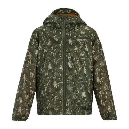 Regatta Childrens/Kids Lever II Line Camo Waterproof Jacket