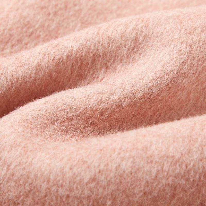 Qiushui Yiren Women's Simple Double-faced Lamb Wool Winter Coat