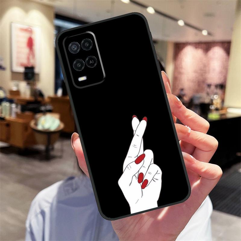 Girl Code Hands Funny Signals Case For Oppo A94 A54 A40 A60 A80 A98 A78 A18 A38 A58 A16 A76 A96 A17 A77 A74 A57S A15 Cover