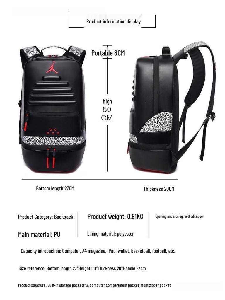 Flying Man Trendiger Rucksack: Schultasche & Reisetasche mit großem Fassungsvermögen für Männer und Frauen