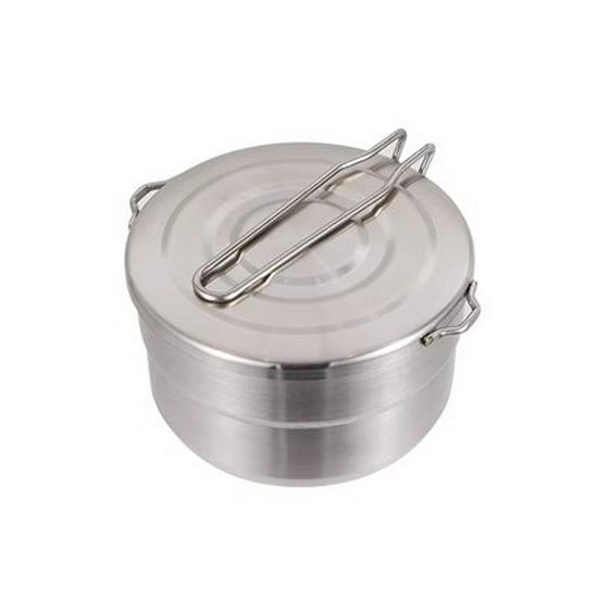 

304 Stainless Steel Camping Pot Set with Folding Handle for Outdoor Cooking