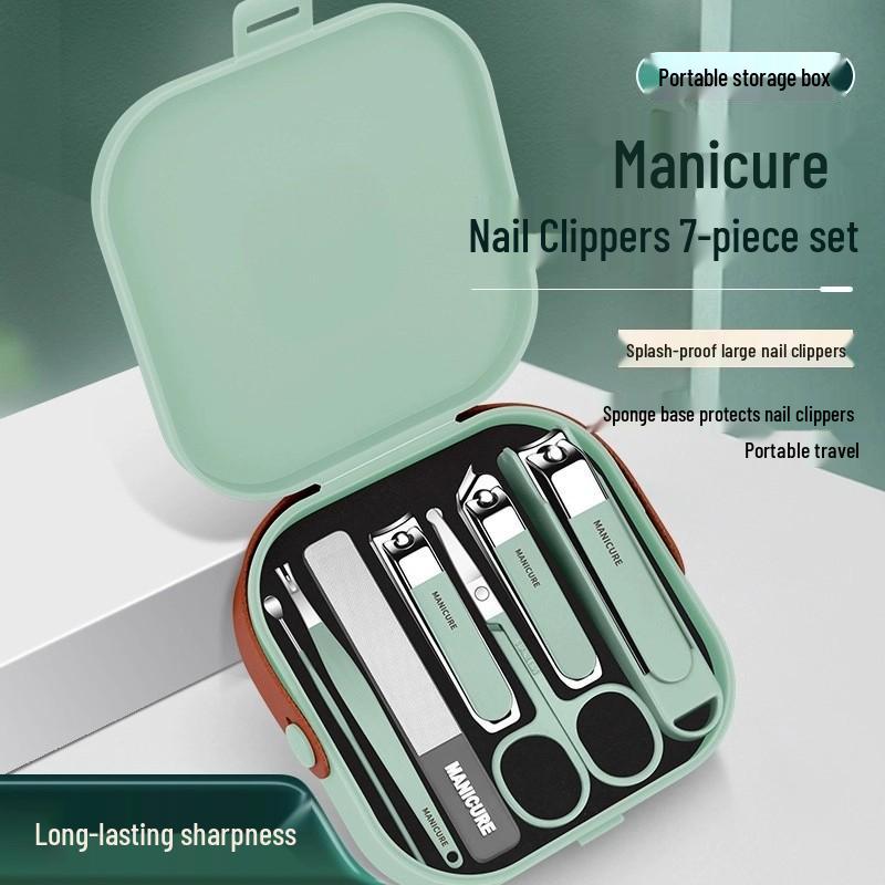 8-Piece Anti-Splash Nail Clipper and Manicure Set for Men and Women
