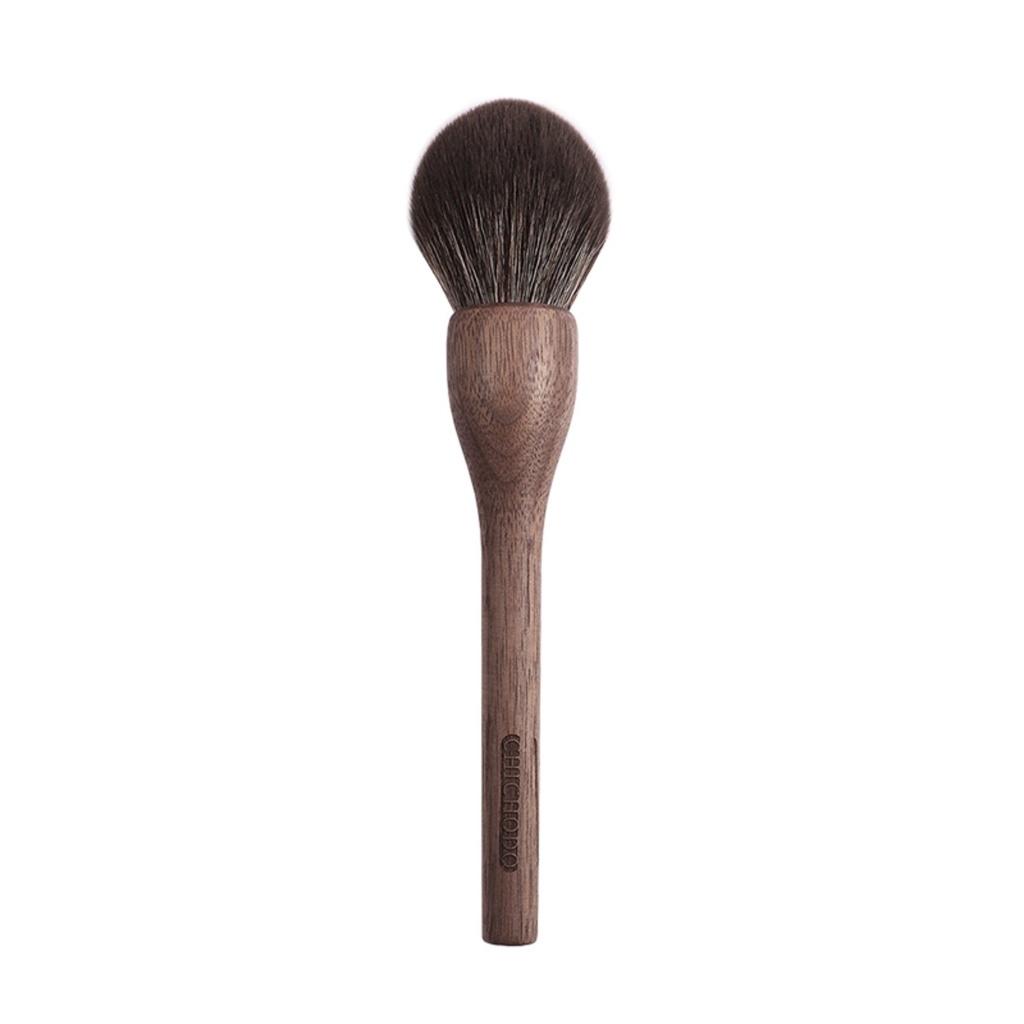 Large Powder Makeup Brush WLN00 100% Original Walnut Wood Ultra-Soft Bristle Round Powder Bronzer Cosmetic Beauty Tools