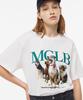 MATCHGLOBE Dog Print Oversized Tee (White)