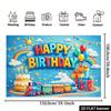 2D Blue Sky Rainbow Sun Happy Birthday Photography Background