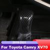 Car Gear Lever Head Cover Shift Knob Chrome Trim For Toyota Camry 2018      70 V70 Xv70 Trd Accesories Auto