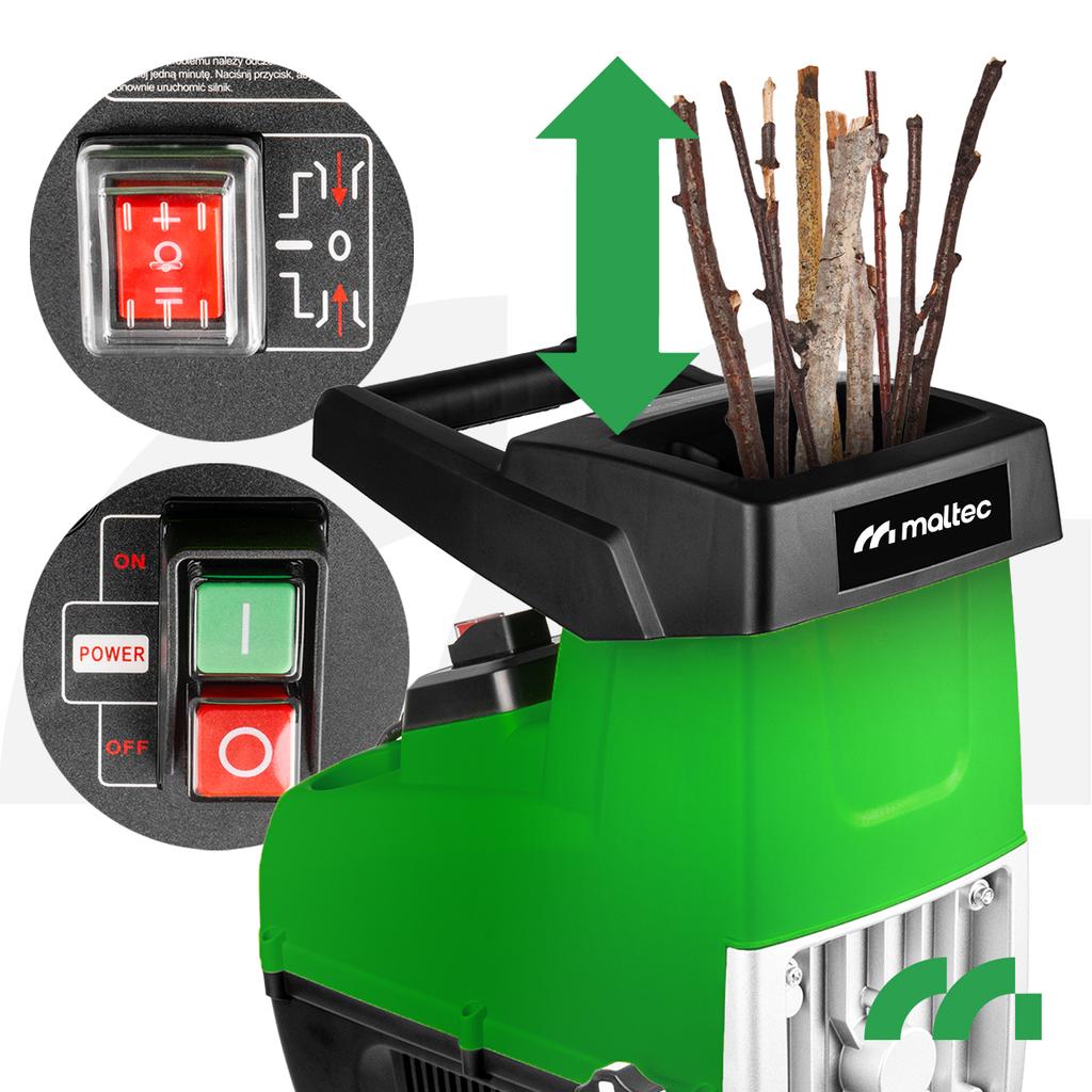 Rozdrabniacz do gałęzi Maltec Mastershred 3500W