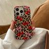 Luxury Cute Pink Bowknot Leopard Cherry Phone Case For iPhone 17 16 Pro Max Case iPhone 17 15 14 13 12 11 XS X XR 7 8 Plus Cover