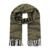 AllSaints Nova Camo Logo Scarf
