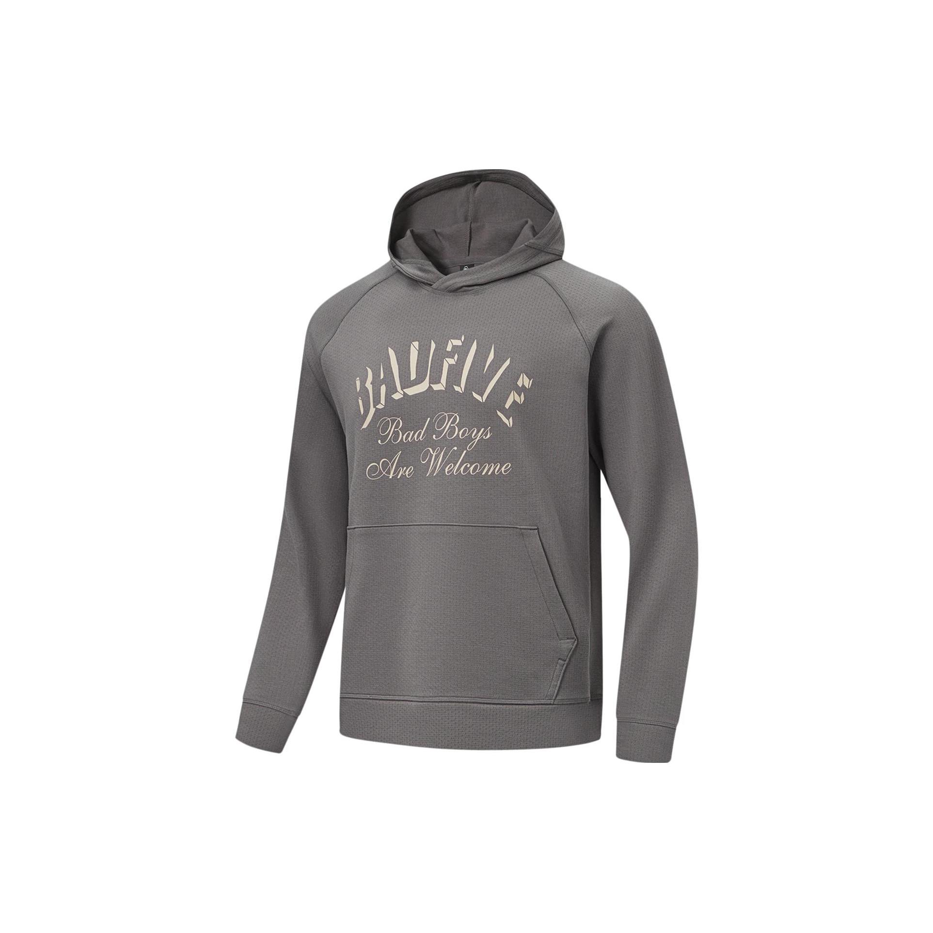 Li Ning Badfive Sweatshirt Unisex Road Gray AWDT887-3 L