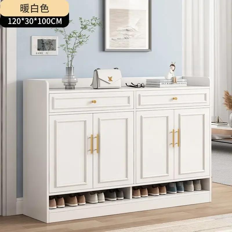 Living Room Furniture Household Shoe Cabinet High Capacity To Ground Storage Doorway Modern Simplicity Multifunctional Scarpiere
