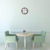 Engineered Wood, Glass Vivid 12-inch Silent Movement Wall Clock (Black)