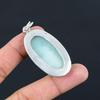 Daughters Day Deal 925 Silver Amazonite Stone Mother Bezel Trendy Unique Pendant