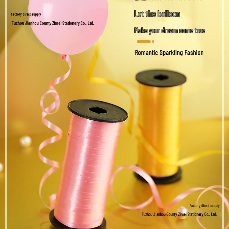 Helium Balloon Ribbon Tie for Birthday or Wedding Decorations