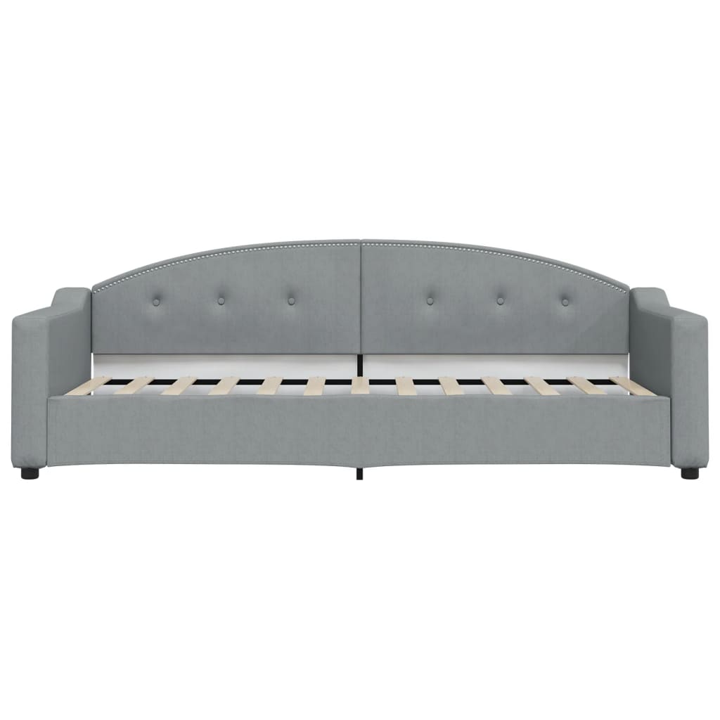 Vidaxl Sofa Z Materacem Do Spania, Jasnoszara, 80X200 Cm, Tkanina