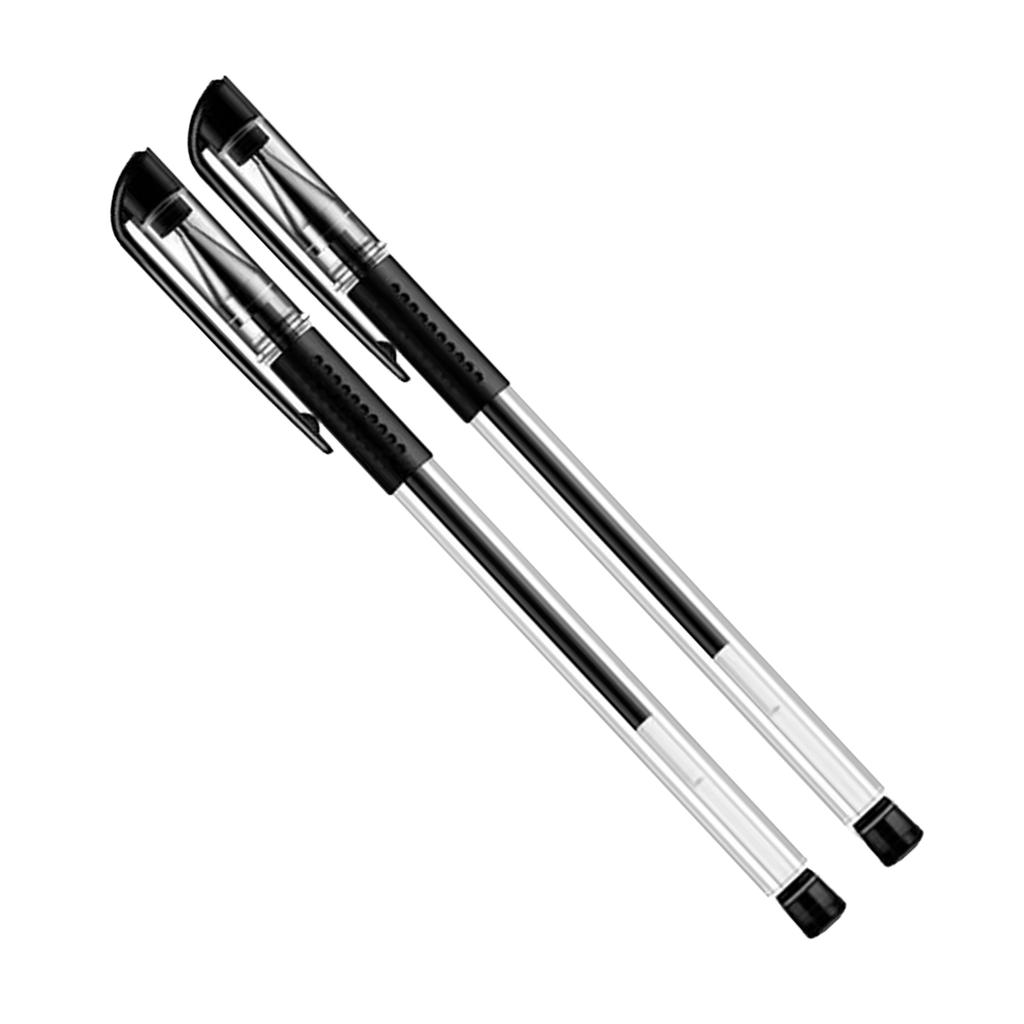 2Pcs Ballpoint Pen Black 0.5mm Ballpoint Pen Ink Writing Ballpoint Pen for Office School 0.5mm
