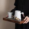 Sushih Ceramic Hand-Painted Thousand Li Rivers and Mountains Tea Cup