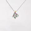 Small And Delicate Christmas Tree Necklace, Colorful And Sweet Holiday Gifts, Sparkling Pendant Jewelry
