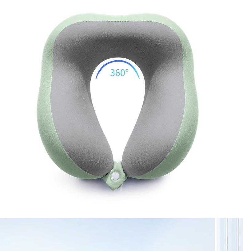 U-förmiges Reise-Nackenkissen aus Memory-Schaum für Flugzeug und zervikale Unterstützung