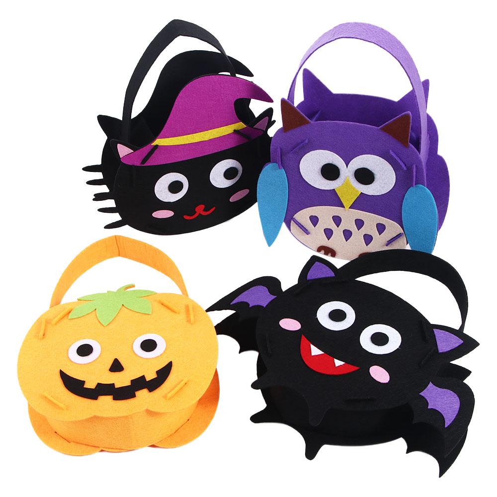 For Children Kids Tote Bag Halloween Candy Bag Halloween Decoration Storage Bucket Gift Basket