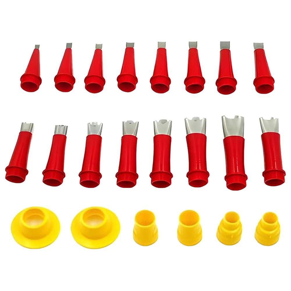 22Pcs/Set Stainless Steel Caulk Nozzle Applicator for Sink Sealant Application