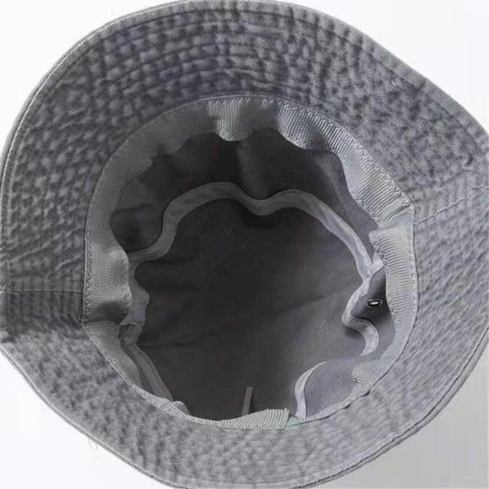 [the largest selection] Washed Cotton Bucket Hat (6 Colors) (Beige)