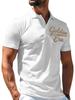 Men's Outdoor Polo Shirt, Available In Multiple Sizes, with a Small Letter Print In White On the Chest. Stylish and Comfortable, This Men's Top Is