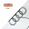 For 7wzjy A4 4D LED Emblem Light Cold Light Car Front Grille Badge Luminous Logo Decoration Lamp Auto Exterior Upgrade Parts wzjy7