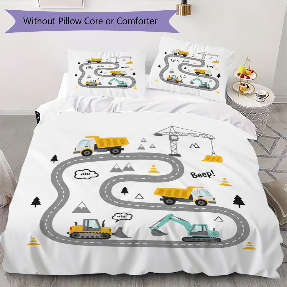 

Cute Nordic Style Pattern Bedding uilt Set uilt Cover Pillowcase Home Decoration Birthday Gift (1 * duvet cover + 2 * pillowcase without core)24 135x200cm