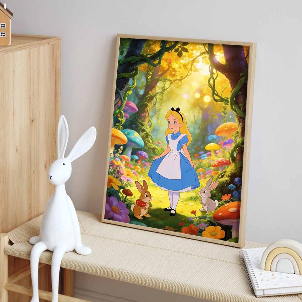 Disney Alice in Wonderland diamond painting handmade diy mosaic art painting kit home decoration